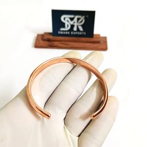 Bracelet magnétique en cuivre uni, ajustable, artisanal, léger, pour hommes et femmes, pour le bien-être et le soulagement de la douleur - Product Image 6