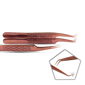 Pinces à cils professionnelles en gros, pinces à extensions de cils en acier inoxydable, outils de précision pour cils volumineux, fournisseur - Product Image 1