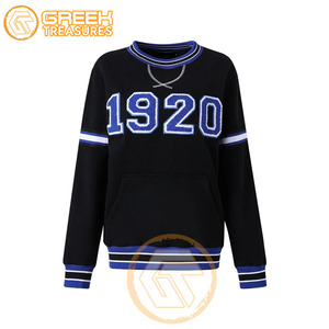 Sweat-shirt d'hiver brodé sur mesure pour femmes Zeta Phi Beta, dernière collection, vêtements de sororité en coton molletonné, vente en gros - Product Image 5