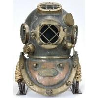 Casque de plongée Vintage Handmade Marine Divers Casque de plongée Miniature US Navy Cuivre Finition Plongée sous-marine Casque de plongeurs de l'exportateur indien