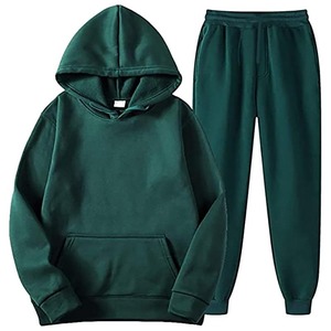 Survêtements d'hiver de Trackie de loisirs unisexe sweats à capuche en coton personnalisés respirant technique de teinture unie sport pour hommes femmes vente en gros - Product Image 6