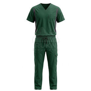 Top Pick Cargo Utility <b>Scrub</b> Suit Medical Uniform Workwear Set Custom Healthcare <b>Clothing</b> Practical Pockets Durable Knitted - Product Image 5