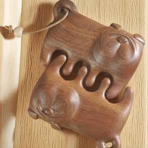 Peigne à dents larges en bois naturel poli artisanal, démêloir pour cheveux, soin du cuir chevel, outil de qualité professionnelle - Product Image 3