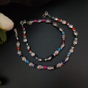Tobillera de cuentas de pez asequible para fiestas para niñas, tobillera con diseño de pez y múltiples cuentas para niñas, Payal ligero y elegante - Product Image 1