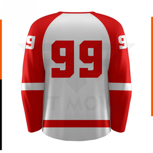 Nueva Camiseta de Hockey sobre Hielo Personalizada con Nombre, 100% Poliéster, Impresión por Sublimación, Logotipo Bordado, Camiseta de Hockey sobre Hielo Personalizada - Product Image 2