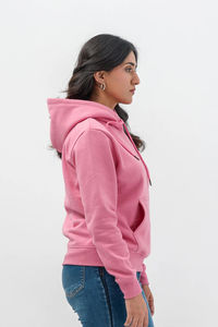 Sudadera con Capucha Extra Grande de Felpa para Mujer, Estilo Urbano, Invierno, Fabricantes OEM, Sudadera Elegante con Estampado en Relieve, 100% Algodón - Product Image 2