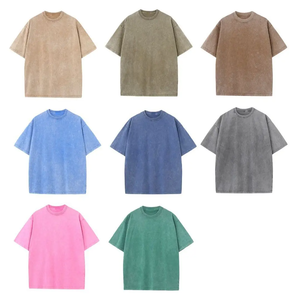 T-shirt vintage personnalisé délavé à l'acide pour hommes grande taille Streetwear fabricant de t-shirts vierges broderie et impression surdimensionnées t-shirt pour hommes - Product Image 2
