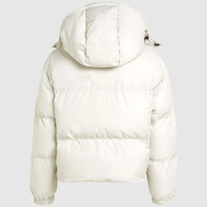 Ventes en gros, vêtements décontractés OEM, vestes matelassées à fermeture éclair intégrale pour femmes, 2026 / Nouvelle veste d'hiver coupe-vent pour femmes, veste longue à manches longues en duvet - Product Image 4