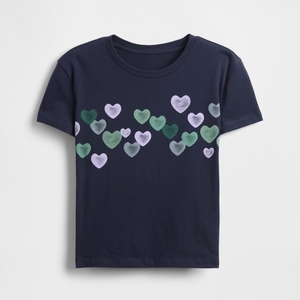 Camiseta con estampado colorido para niñas, camiseta de algodón suave para uso diario, informal, de manga corta, camisa de verano a la moda para jóvenes - Product Image 4