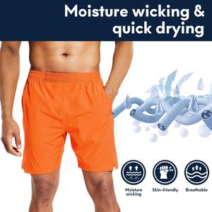 2025 cintura elástica personalizada de alta calidad Streetwear pantalones cortos Hombre Casual cordón ligero comodidad pantalones cortos de secado rápido para hombres - Product Image 4