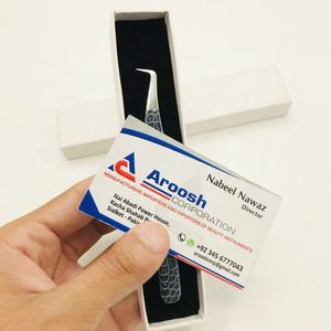 Pince à épiler en acier inoxydable de volume russe à 90 degrés Extension de cils pointus en fibre enduite de papier crocodile de haute qualité - Product Image 3