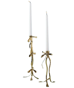 Bougeoirs en métal doré les plus vendus pour la décoration de la maison, de l'hôtel et du restaurant Bougeoirs en métal de forme unique - Product Image 3