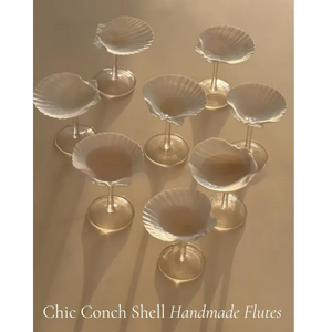 HOT SALE ELEGANT SEASHELL WINE <b>GLASSES</b>: HANDCRAFTED COASTAL CONCH SHELL CUPS FOR WEDDING DECORATIONS & GIFTS - Product Image 4
