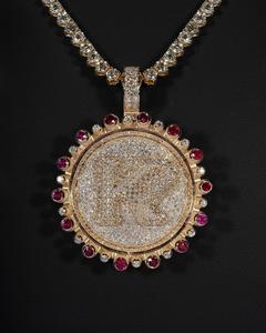 Lujo Moissanite diamante inicial encantos personalizado Hip Hop colgante con letra K para hombres y mujeres joyería 925 plata esterlina - Product Image 5