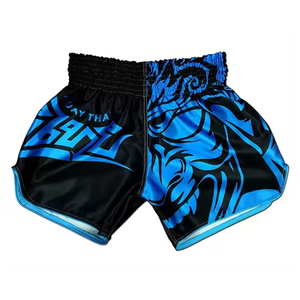 ขายส่งมวยไทยกางเกงขาสั้นมวยเตะมวยระเหิดต่อสู้มวยไทยกางเกงขาสั้นที่กําหนดเองBreathableกางเกงมวยชายMmaกางเกงขาสั้น - Product Image 1