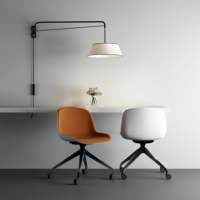 Chaise de bureau ergonomique en maille OMNI avec vérin à gaz et soulagement de la pression pour le travail collaboratif