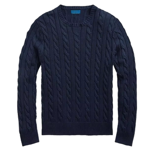 เสื้อสเวตเตอร์ผู้ชายคอวี แขนยาว ถักจากผ้าฝ้าย แฟชั่นฤดูหนาว ป้องกันรอยยับ ป้องกันการหดตัว ผลิตตามสั่ง - Product Image 6