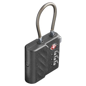 Candado de Viaje Inteligente TRACY LOCK de Aleación de Zinc Negra con Recubrimiento en Polvo Reajustable - Product Image 2