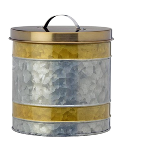 Juego de cuatro recipientes de metal galvanizado al por mayor, recipiente de almacenamiento para encimera de cocina a precio mayorista - Product Image 3