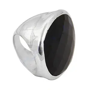 Anillo de Ónice Plateado para Hombre, Elegante Joyería de Piedra Negra con Piedras Preciosas Sueltas - Product Image 3