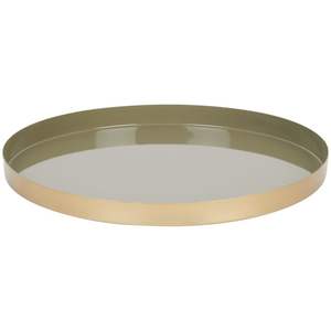 Plateau décoratif moderne en métal multicolore semi-circulaire pour la décoration intérieure et la vaisselle organisant l'artisanat par Design Style - Product Image 5