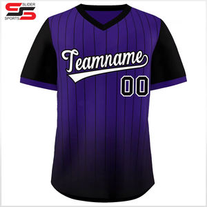 เสื้อเบสบอลใส่ได้ทั้งชายและหญิงเสื้อสวมหัวคอวีแบบแห้งเร็วระบายอากาศได้ดีชุดกีฬาไซส์ใหญ่พิเศษสำหรับเด็กผู้ชายและผู้เล่นซอฟต์บอล - Product Image 1