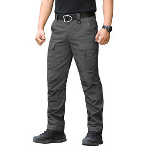 2025 haute qualité personnalisé extérieur Streetwear Baggy Cargo hommes pantalons matériel personnalisé couleurs unies tricoté velours côtelé hommes pantalons - Product Image 2