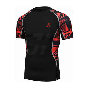 Camiseta de MMA Ligera y Duradera de la Mejor Calidad para Hombre, Corte Ajustado, Transpirable, Spandex/Poliéster, Ropa Deportiva, Prenda de Artes Marciales - Product Image 3