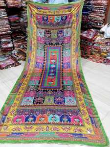 Sehroo Formal impreso bordado seda Dupatta señoras paquistaní marca Saree traje boda fiesta desgaste verano traje de moda - Product Image 2