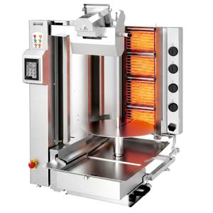 Grill à Kebab Automatique au Gaz - 4 Brûleurs - jusqu'à 95 kg - 10,64 kW - Product Image 3