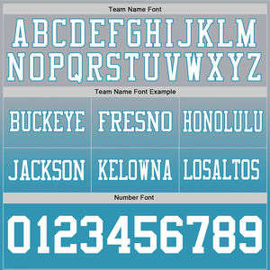 Camiseta de deporte de fútbol americano personalizada camiseta de fútbol de malla cosida impresión Digital camiseta de fútbol americano gris y azul - Product Image 6