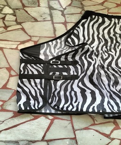 Alfombra combinada de algodón para caballos, manta de malla para caballos, Sábana ligera para verano, malla de cebra, protección UV, fabricante - Product Image 6