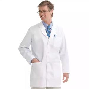 Bata de laboratorio de hospital blanca de longitud larga para mujer Uniforme de enfermera de spa Similar a la bata de médico - Product Image 5