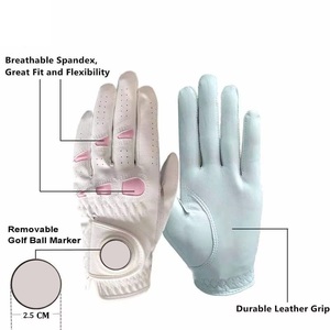 Gants de golf en cuir Cabretta respirant de qualité supérieure avec logo personnalisé pour hommes, pour le sport, le cyclisme et les activités de plein air - Product Image 5