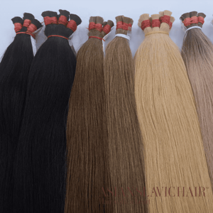 ผมต่อเวียดนามแท้ 100% แบรนด์ Bac Ninh Remy Virgin แบบเส้นใหญ่พิเศษ คุณภาพสูง เรียบลื่นทุกสี น้ำหนัก 100 กรัม - Product Image 3
