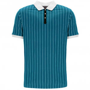 Camiseta de Golf para Hombre de Alta Calidad con Logotipo Personalizado Bordado, Tela de Rizo de 140 g/m², Sólida, Antiarrugas, con Cuello, Marca Privada - Product Image 1