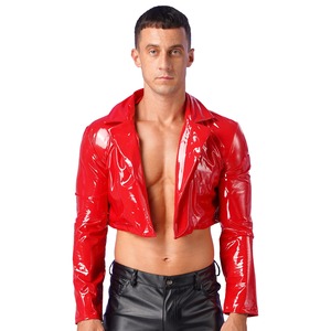 เสื้อแจ็คเก็ตหนังแท้สำหรับผู้ชาย, เสื้อแจ็คเก็ตมอเตอร์ไซด์ปกกันน้ำผ้าแคนวาสแขนยาวเสื้อโค้ทสำหรับใส่ไปงานปาร์ตี้ - Product Image 4