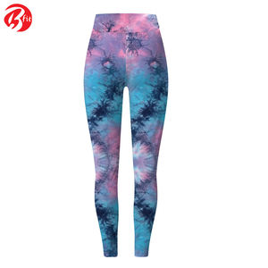 Leggings d'entraînement imprimés par sublimation pour femmes Pantalon d'entraînement avec contrôle du ventre Leggings de yoga respirants à taille haute - Product Image 3