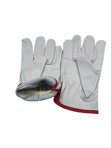 Gants de sécurité pour mécaniciens en cuir véritable de qualité supérieure, flexibles, en cuir de vache, durables, pour la construction, les motos - Product Image 6