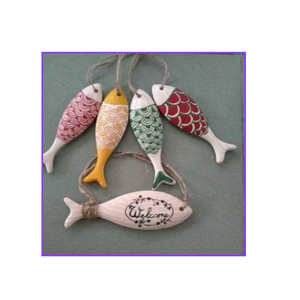 Juguete de rompecabezas de peces de madera ecológico para niños, juego educativo, portavelas de madera antigua con forma de pez - Product Image 1