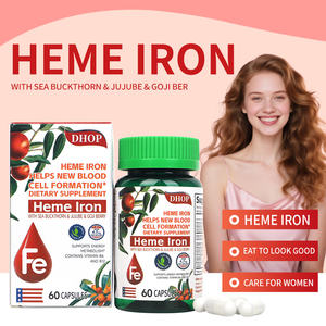 स्टॉक में पूरक प्रीमियम हेम आयरन खनिज कैप्सूल महिला ऊर्जा प्रबंधन के लिए लौह समर्थन सौंदर्य उत्पाद - Product Image 2