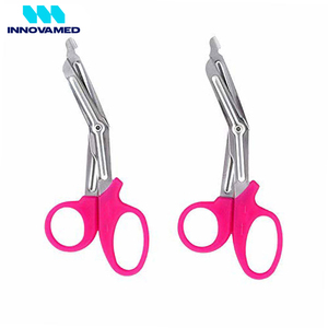 Nouveauté Ciseaux chirurgicaux EMT pour traumatismes de couleur rose avec poignée de bonne qualité à prix raisonnable par INNOVAMED - Product Image 2