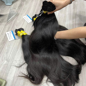 Extensiones de cabello humano vietnamita sin procesar de un donante, cutículas completas alineadas, cabello a granel de un solo donante, sin trama - Product Image 3