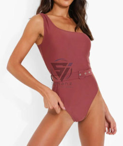 Conjunto de Bikini de 2 Piezas, Ropa de Playa con Logotipo Personalizado, Secado Rápido, Cintura Alta, Bra Triangular, Traje de Baño Transpirable, Diseño Sexy - Product Image 4