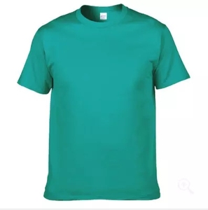 Vente en gros 190 grammes de t-shirt en coton avec impression personnalisée du logo OEM pour hommes T-shirt uni vierge pour hommes - Product Image 3