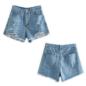 Diseña Tu Propio Logotipo, Shorts de Mezclilla para Mujer Más Vendidos, Shorts de Mezclilla con Logotipo Personalizado para Mujer - Product Image 6