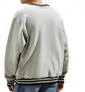 Autumn and Winter Heavyweight Street Printed Round Neck <b>Sweatshirt</b> Loose Thickened <b>Sweatshirt</b> for Men - Product Image 2