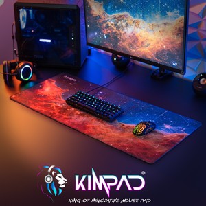 Tapis de bureau Galaxy XXL 900x400mm Carina Nebula, zone complète pour clavier et souris, caoutchouc antidérapant - Product Image 3