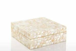 Joyero de nácar hecho a mano con diseño de flores, caja con incrustaciones decorativas hechas a mano, decoración moderna para el hogar, joyero de exhibición - Product Image 2