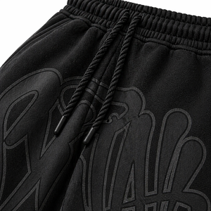 Pantalones Cortos Casuales de Algodón con Estampado de Graffiti, Cintura Elástica y Ajuste Holgado para Hombre, Estilo Urbano, OEM ODM - Product Image 5